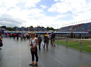 The stands were quickly filling up...