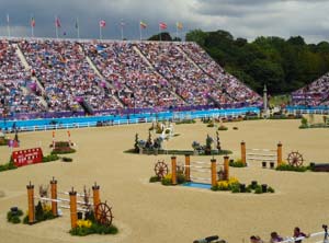 The Show jumping course was fantastic with real London heritage in every fence