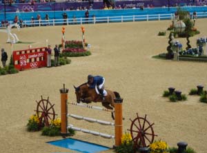 Scott Brash riding Hello Sanctos, Olympic Team Gold Medalist 2012
